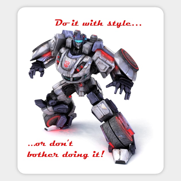 Autobot Jazz Sticker by ItNeedsMoreGays